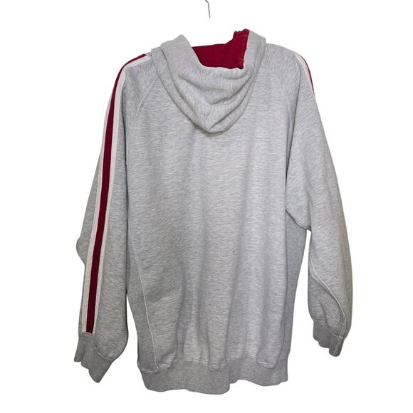 OU Oklahoma Sooners Colosseum Hoodie Gray Red Distressed Raised Letters 2XL - Picture 4 of 6